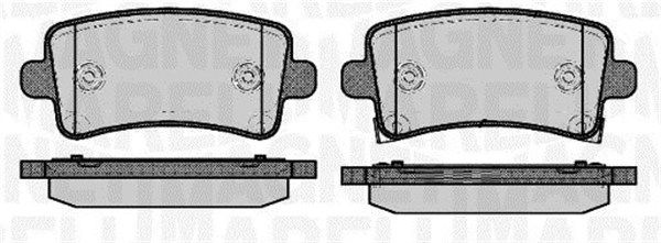 MAGNETI MARELLI Комплект тормозных колодок, дисковый тормоз 363916060690